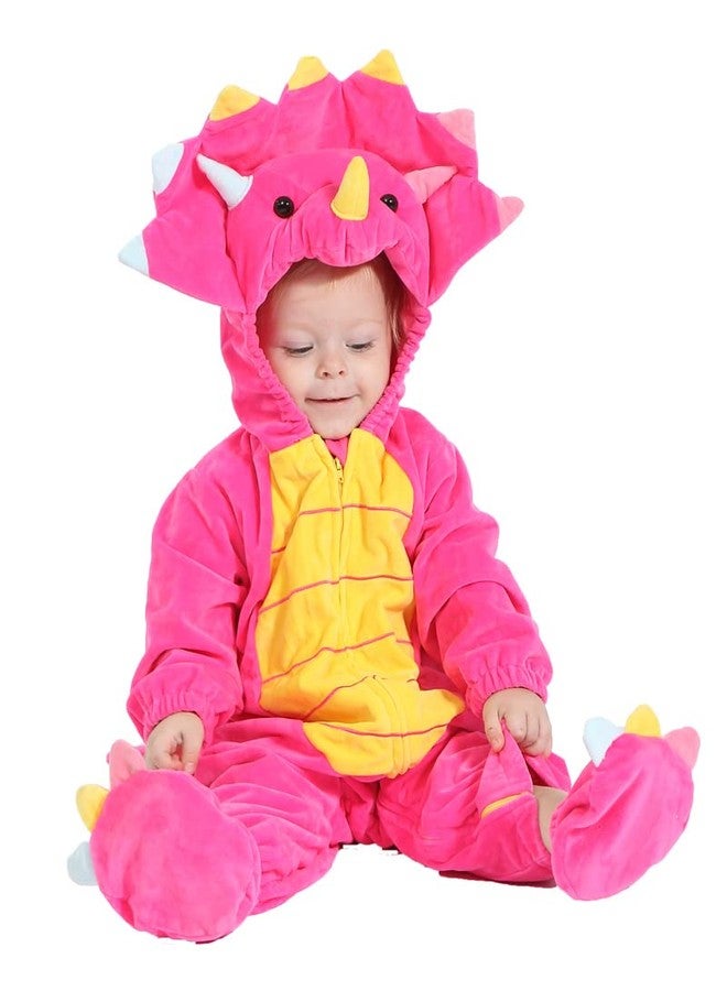 HSCTEK Baby Dinosaur Costume, Toddler Triceratops Costume for Baby Girls Boys, Baby Halloween Costume for Infant Newborn 18-24Months - Image 3